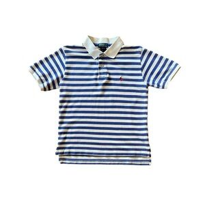 Polo Ralph Lauren Boys’ Blue Striped Polo Shirt - Size S